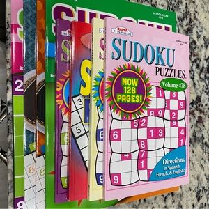COPY - Lot Of 8 Sudoku Puzzle Books No Duplicates